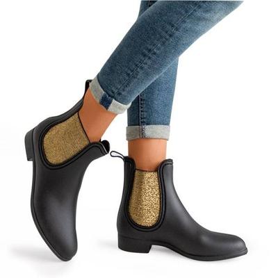 Černé kalhotky s lesklou vložkou Raft - Obuv 1