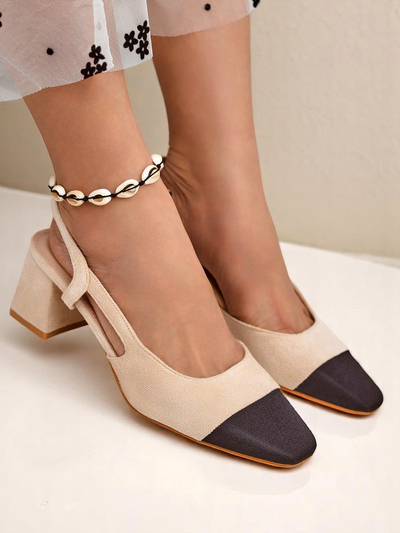 Royalfashion Ženski salonarji z nizko peto z okrasno konico Eleganzo