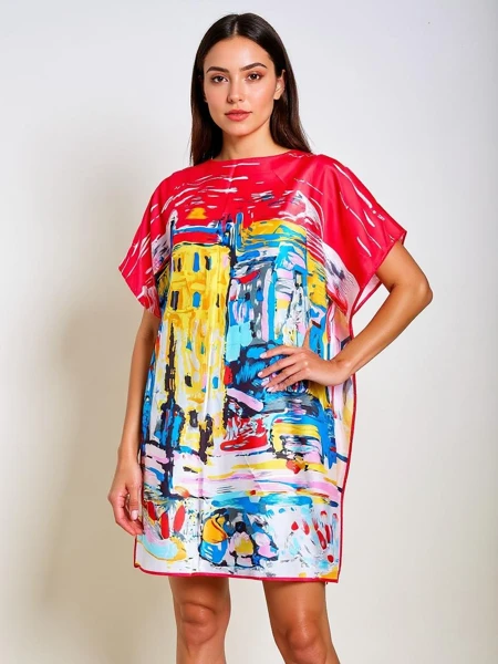 Obleka Pareo Callista od Royalfashion – barvita, univerzalna, do kolen