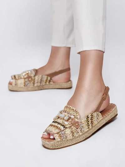 Royalfashion Dámske espadrilky s otvorenou špičkou