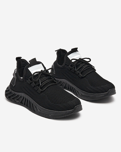 Royalfashion Dámska látková športová obuv v čiernej farbe Ltoti