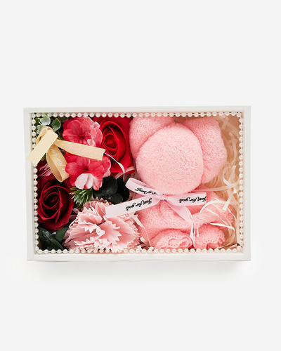 Royalfashion Flowerbox Kvety v škatuli s medvedíkom