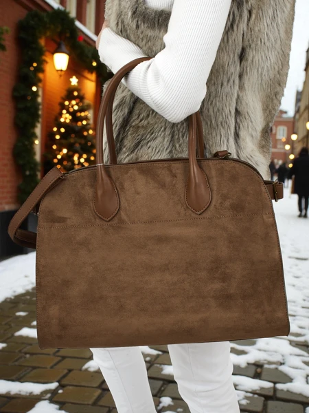 Ženska shopper torbica eko semiš Dorelle