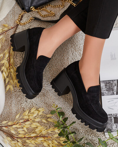 Royalfashion Dámske mokasíny na podpätku Narvoti