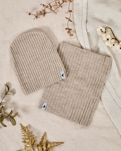 Royalfashion Univerzálne zimné set - čiapka so šálom
