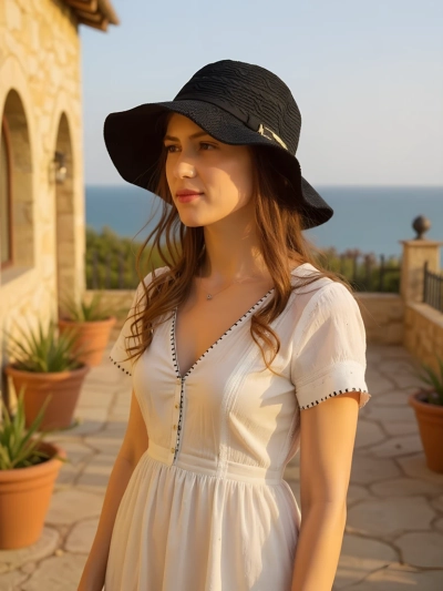 Royalfashion Dámsky klobúk zdobený mašľou Lily Belle