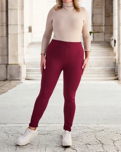 Royalfashion Dámske zateplené tregínsy PLUS SIZE