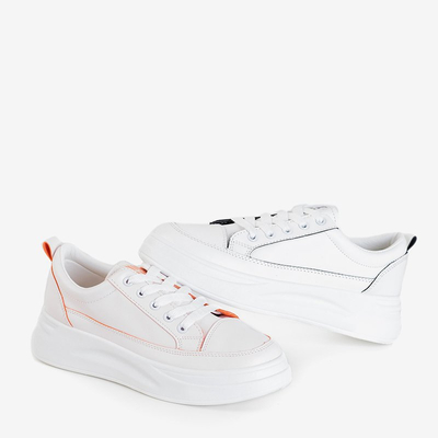 Dámske biele tenisky z ekokože od Metrodora - Obuv