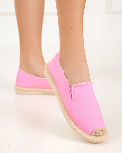 OUTLET Ružové dámske textilné espadrilky Rafiela - Obuv