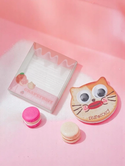 Kevin&Coco Cat Toast Blush Tlačený rúž Grapefruit