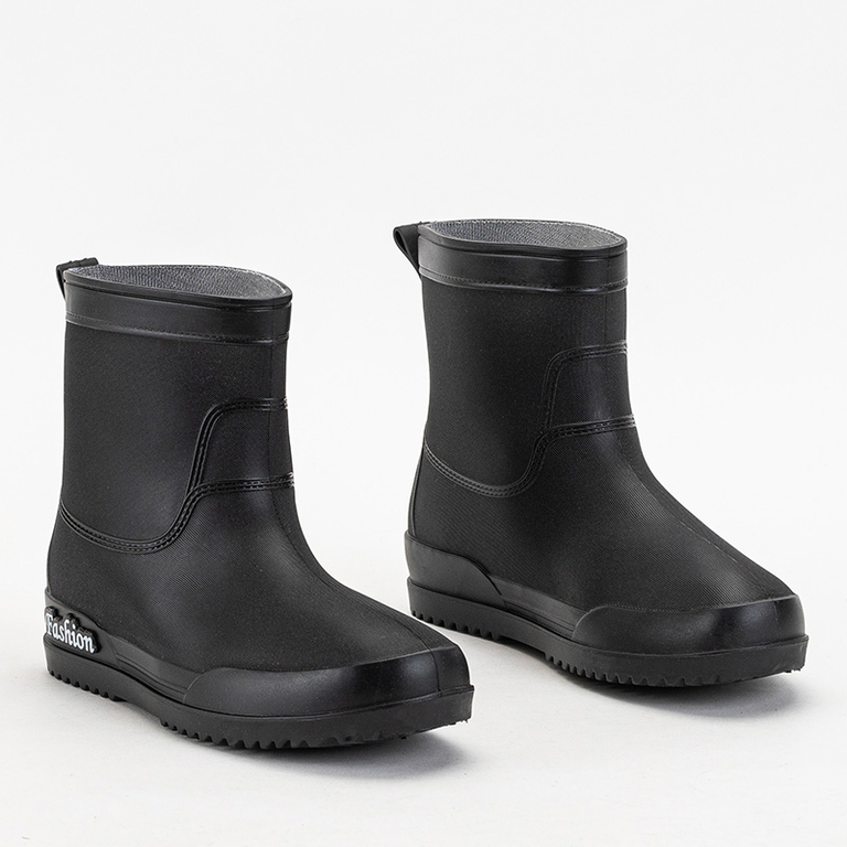 Matné čierne dámske čižmy do dažďa Aqapi - Obuv