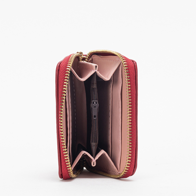 Dámska hnedá malá peňaženka s príveskom na kľúče - Doplnky