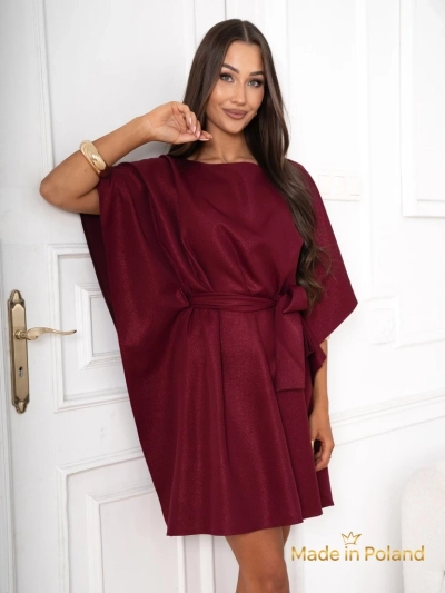Aurelia Bordo Obleka Elegante