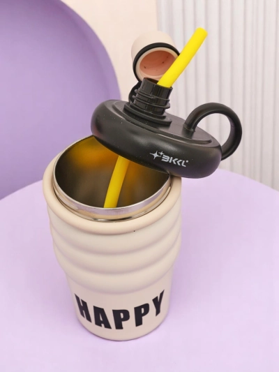 Royalfashion Termohrnček s výtokom Happy Cup