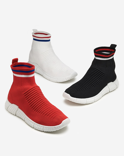 Červené dámske nazúvacie tenisky Deloni - Footwear