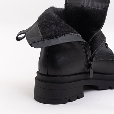 Čierne dámske vysoké topánky Tiahna - obuv