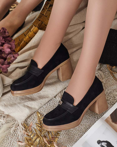 Royalfashion Dámske mokasíny na podpätku Lemaneg