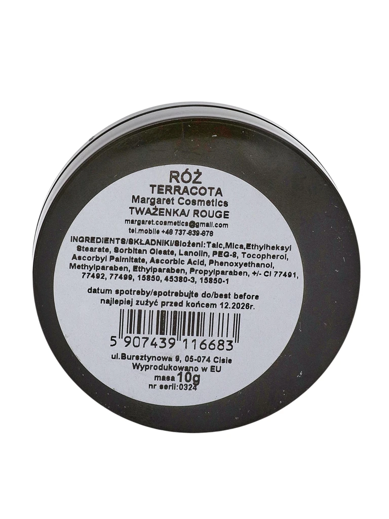 Lístkový (lisovaný) lícenka v odtieni Deep Coral