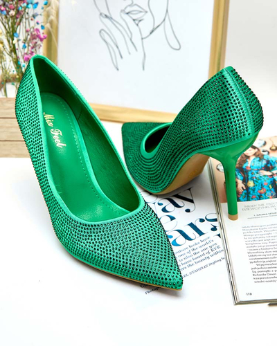 Royalfashion Dámske lodičky na podpätku Ferconie so zirkónmi