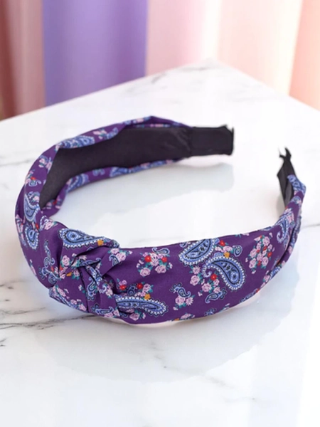 Royalfashion Molly Twist Patternovaná pletená čelenka