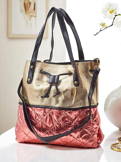 Royalfashion Dámska veľká kabelka Golden Luxe Shopper