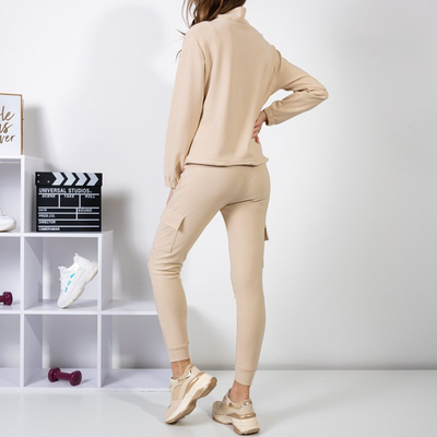 Dámska béžová športová súprava - Oblečenie