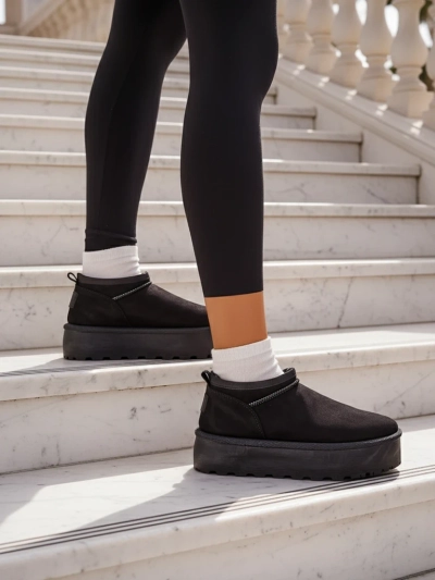 Royalfashion Dámske krátke čižmy a'la snow boots Ozozi