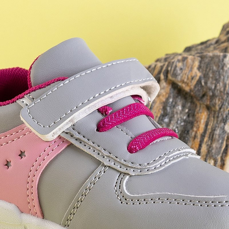 Sebille šedá detská športová obuv - topánky