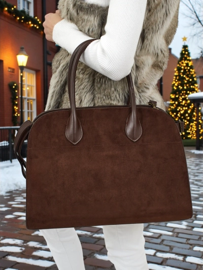 Ženska shopper torbica eko semiš Dorelle