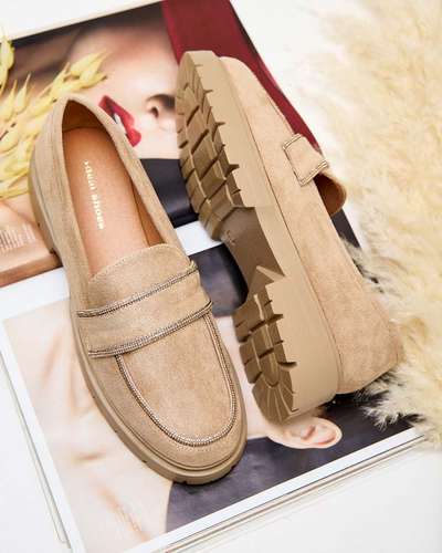 Royalfashion Dámske mokasíny so zirkónmi Eroime