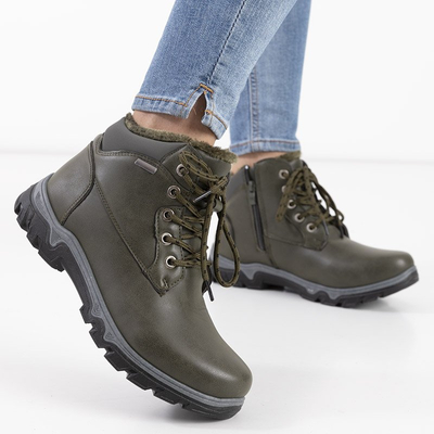 Dámske trekové topánky khaki Huran - topánky