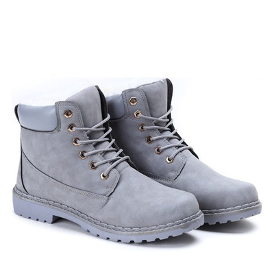 Ocieplane trapery w kolorze szarym  Charlie - Obuwie