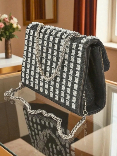 Royalfashion Ženska torbica s cirkoni Elira Dusk
