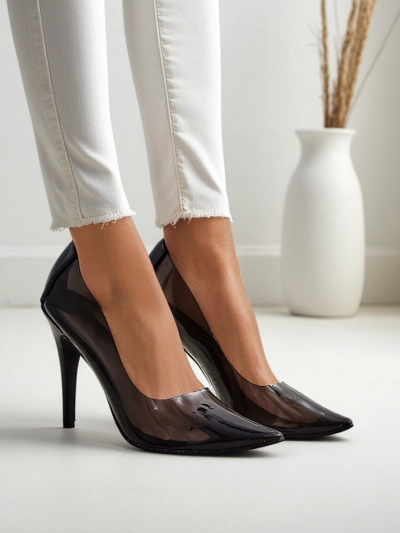 Royalfashion Priesvitné dámske stiletto topánky Selqoa