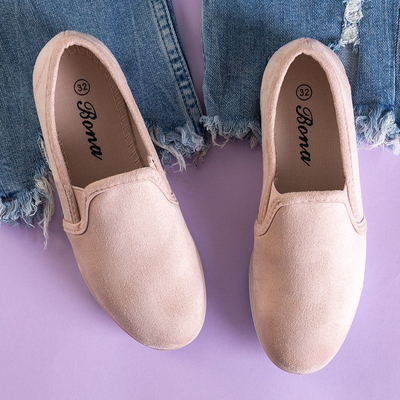 Svetloružová detská návlek na Kwiryna - Obuv