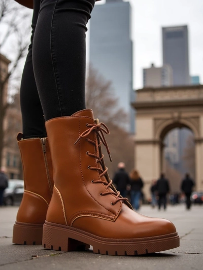 Royalfashion Dámske šnurovacie čižmy Bumalo