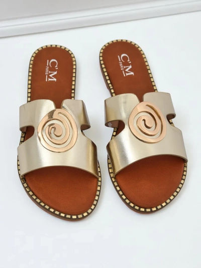 Royalfashion Dámske šľapky na plochej podrážke Glam Bliss