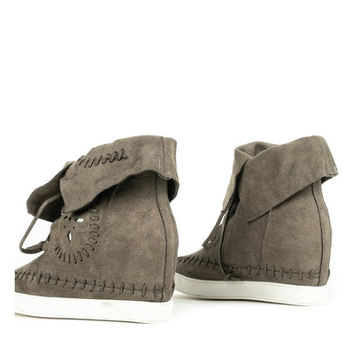 Zelené tenisky s vnútorným klinom Cinta - Obuv