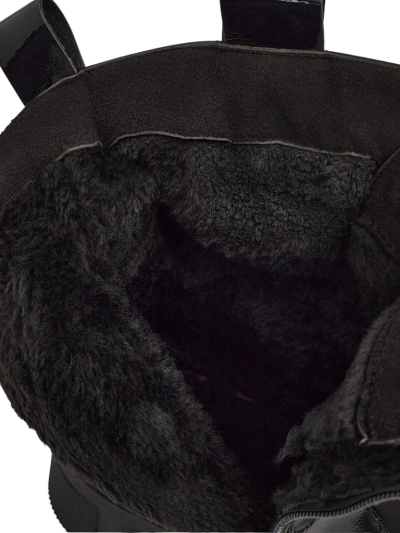 Lakirani ženski gležnarji s vezalkami Kalen