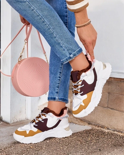 Royalfashion Dámske zateplené tenisky Cyrenna