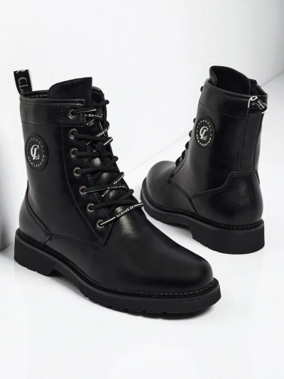 Ženski gležnarji Tavira iz eko usnja z vezalkami