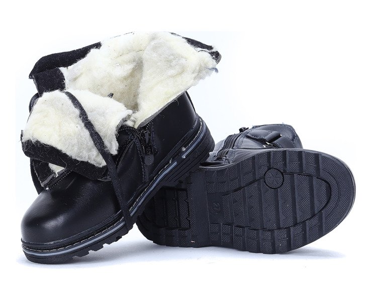 Czarne botki dziecięce Jake - Obuwie