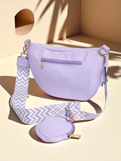 Royalfashion Polkruhová malá dámska kabelka z ekokože Velia Cuve