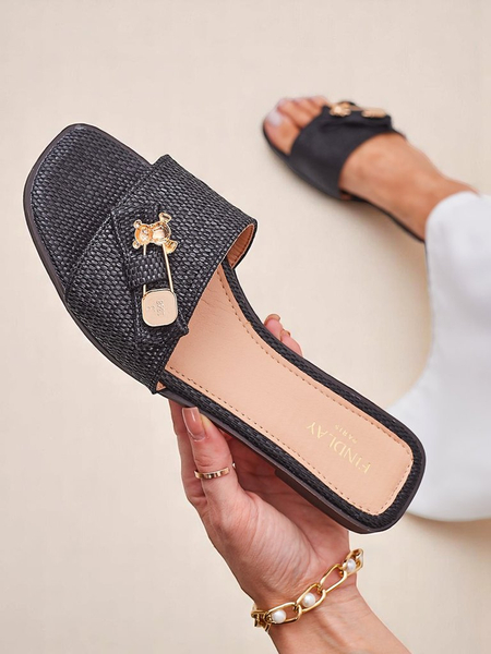 Royalfashion Dámske slamové žabky Sandále Aurelia