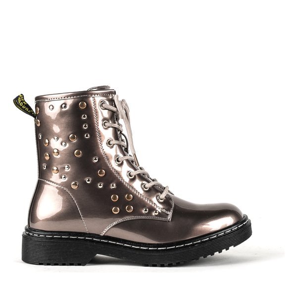 Šedé kabelky s lakovanou povrchovou úpravou Knoxville - Obuv