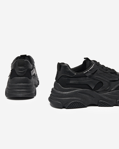 Čierne dámske športové topánky na masívnej podrážke Okis - Obuv