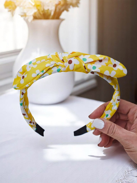 Royalfashion Čelenka s mašľou vo florálnom vzore Florinka