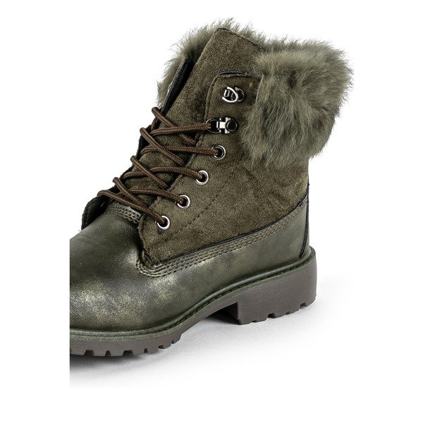 Zelené turistické topánky s izoláciou Soči - Obuv