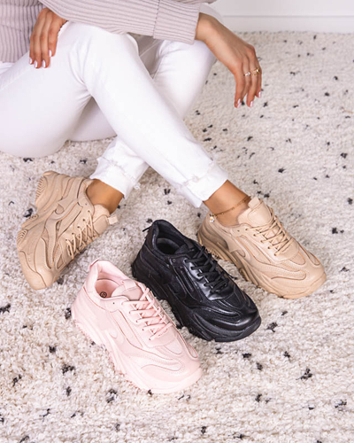 Čierne dámske športové topánky na masívnej podrážke Okis - Obuv