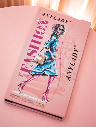 ANYLADY Kompaktná paleta make-upu - očné tiene, kontúrovanie, pery 33 odtieňov
